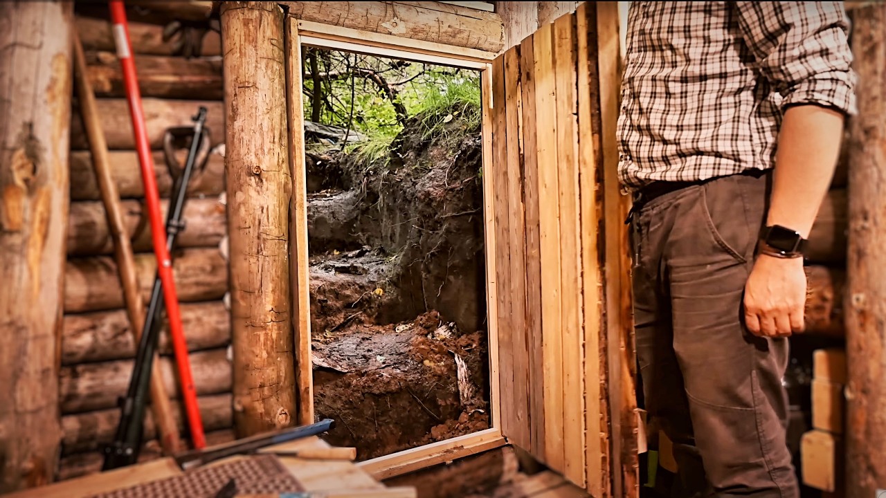 Building a TINY-DUGOUT from START to FINISH! 6 months in 70 minutes!