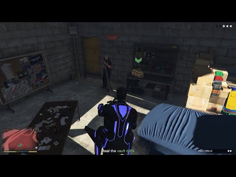 GTA V Online : Diamond Casino Heist Prep - Vault Drills [The Big Con - Solo] || 4K UHD 60fps ||