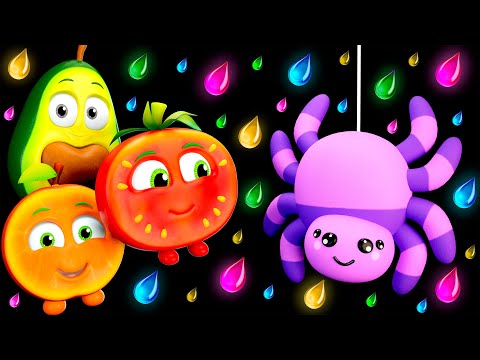 🍉🍇🍁 Funky Fruits | Cozy Autumn Baby Sensory Compilation — Fun Loops & Bright Colors 🪩
