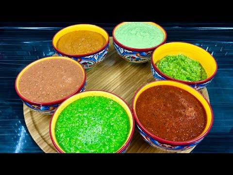 6 Salsas Mexicanas Deliciosas Video