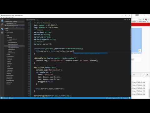 Learn To Build A Google Map App Using Angular 2 Marker Service LocalStorage
