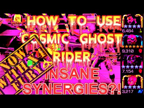 HOW to use COSMIC Ghost Rider 5 STAR | Insane SYNERGIES + Damage ROTATION now x4 FURY gameplay! MCOC