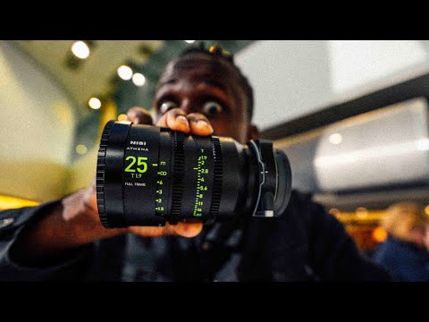 NiSi ATHENA PRIME 25mm T1.9 - TINY Full-Frame Cinema Prime Lens paired with the  Sony FX3