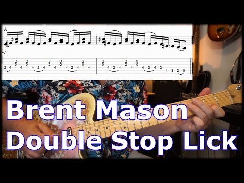 Brent Mason Double Stop Lick with TABS