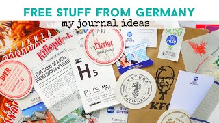 FREE STUFF I COLLECTED IN GERMANY | My Junk Journal Ideas