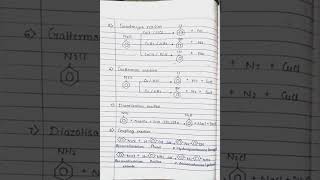 class 12 | chemistry | amines | all name reactions | short handwritten notes | CBSE | JEE | NEET