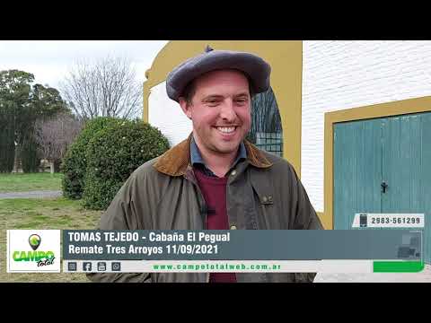 TOMAS TEJEDO - Cabaña El Pegual | Remate Tres Arroyos 11/09/2021