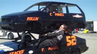 preview picture of video 'Double Decker Racing at Rocky Mountain Raceways'