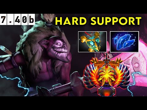 Dazzle Immortal Hard Support - Dota 2 Patch 7.40b Pro Pub Gameplay