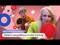 Pingpongen tegen Lilian Marijnissen (SP)