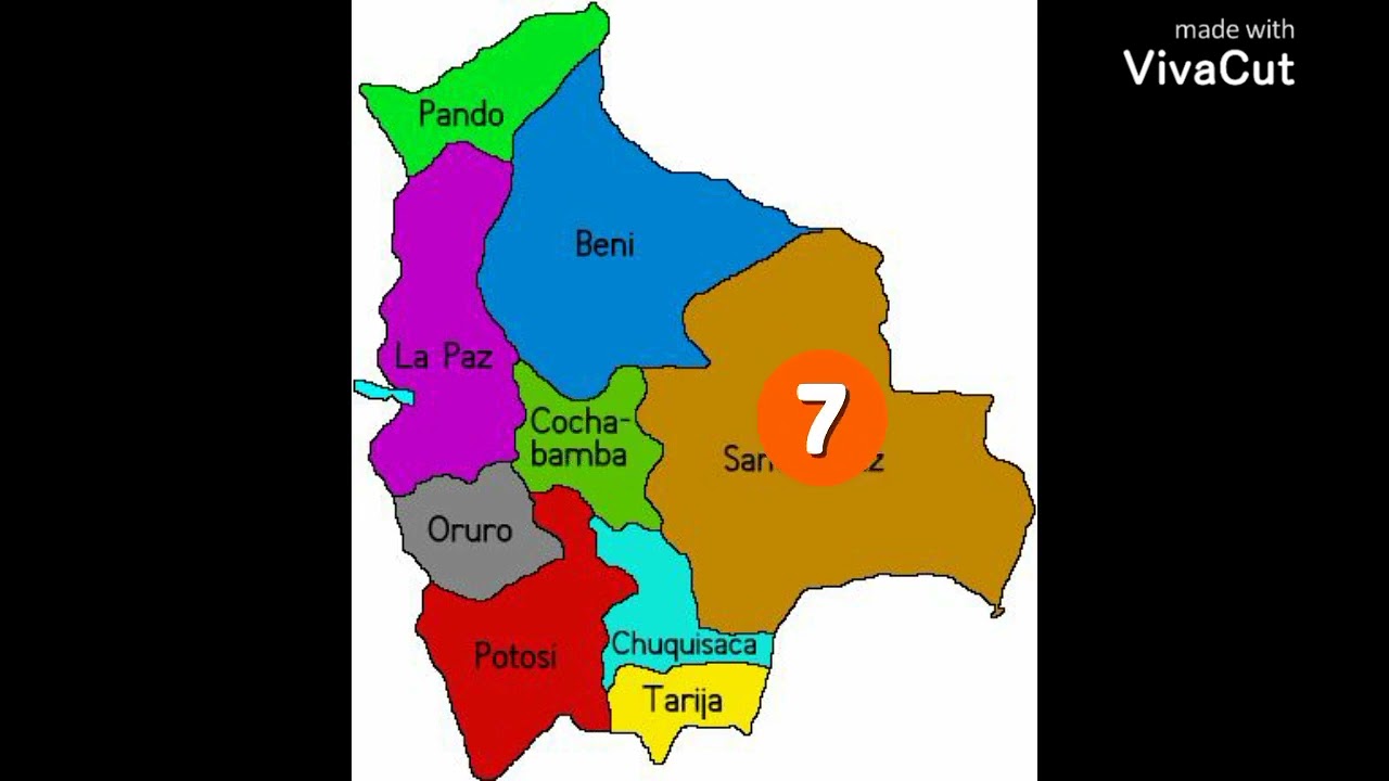 CONTANDO LOS DEPARTAMENTOS DE BOLIVIA