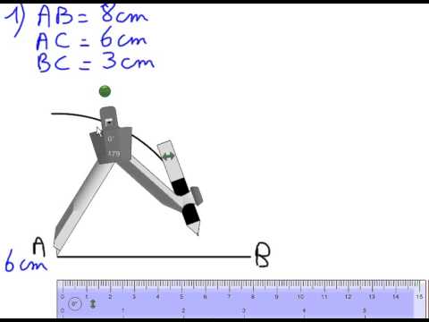 comment construire une hauteur d'un triangle avec un compas