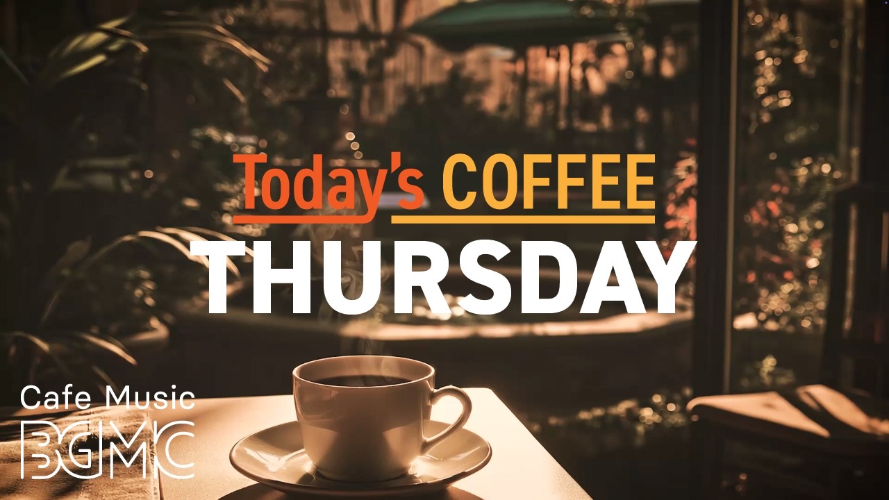 Today's COFFEE THURSDAY: September Evening Cafe Jazz ☕ Coffee Music for Work | Cafe Music LIVE