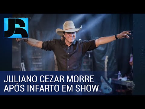 Cantor Juliano Cezar morre após sofrer infarto durante show no Paraná