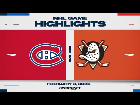 NHL Highlights | Canadiens vs. Ducks - February 2, 2025