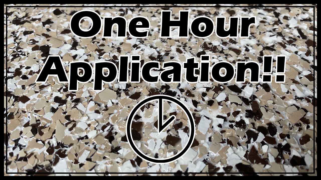 How to Install a Flake Floor IN ONE DAY