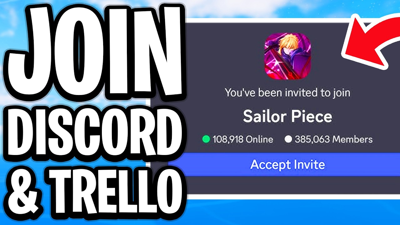 How To Join Official Sailor Piece Discord & Trello Roblox - Full Guide