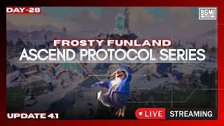 ASCEND PROTOCOL Day 28/60 | Conqueror Lobby Full Rush Gameplay | BGMI 4.1 Update | Augustin Live