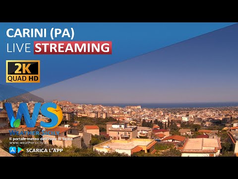 🔴 Carini live webcam -  Panoramica nord