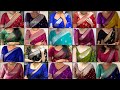 Beautiful Georgette Semi Banarasi Silk Blouse Designs Semi Banarasi Sarees With Blouse Ideas