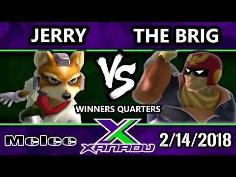 S@X 241 Melee - Jerry (Fox) Vs. The Brig (Captain Falcon) - SSBM Winners Quarters - Smash Melee