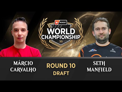 Round 10 | Márcio Carvalho vs Seth Manfield | Draft | #MTGWorlds