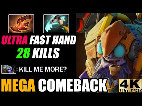 From Bad Start To Godlike Ultra Fast Hand Tinker VS Mega Creeps - Epic Comeback 7.29 Dota 2
