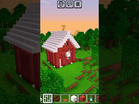 EPIC Red Hut Build in Minecraft Creative Mode! #gameplay