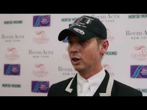 Charlotte and Carl at Olympia ahead of Valegro's Farewell