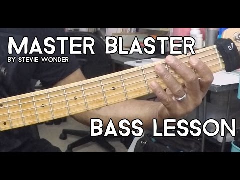 Master Blaster by  Stevie Wonder /// Groove Academy Bass Lesson #10
