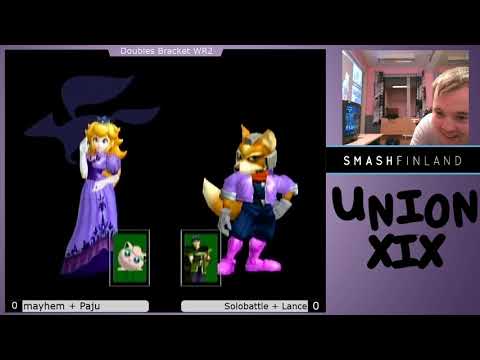 Union XIX - Melee Doubles - Winners Semis - Mayhem+Paju vs Solobattle+Lancelot