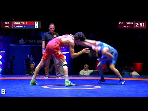 BRONZE FS - 57 kg: T. VANISHVILI (GEO) v. P. KOPYLOV (RUS)