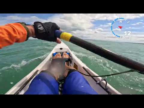 St Heliers to Bean Rock lighthouse in downwind - NK Breeze surfski