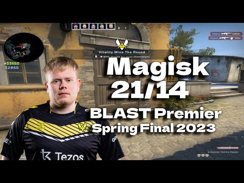 CSGO POV Vitality Magisk (21/14) vs G2 (INFERNO) @ BLAST Premier Spring Final 2023