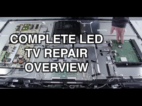 LED TV Repair Tutorial - Common Symptoms & Solutions - How to Repair LED TVs