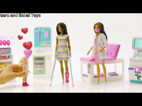Barbie Dolls Fast Care Clinic Pretend Play - Yusra and Eshal Toys