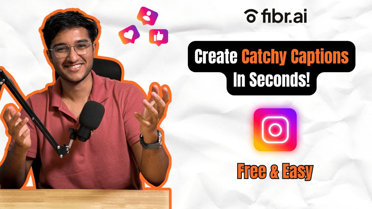 Create Catchy Instagram Captions in Seconds with Fibr’s Free AI Tool!