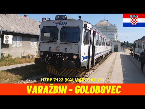Cab Ride Varaždin - Golubovec (L201 Railway, Croatia) train driver's view 4K