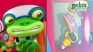 Trapped with the Cake! 🍰😱 | Gecko's Garage 🚚 | Cartoons For Kids | Toddler Fun Learning
