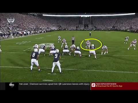 Trace McSorley career long 51 yard run!!!!! 4 Ohio State at 9 Penn State September 29 2018