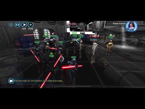 SWGOH Conquest Sector 5 Full Inquisitors Feat with LOW GEAR