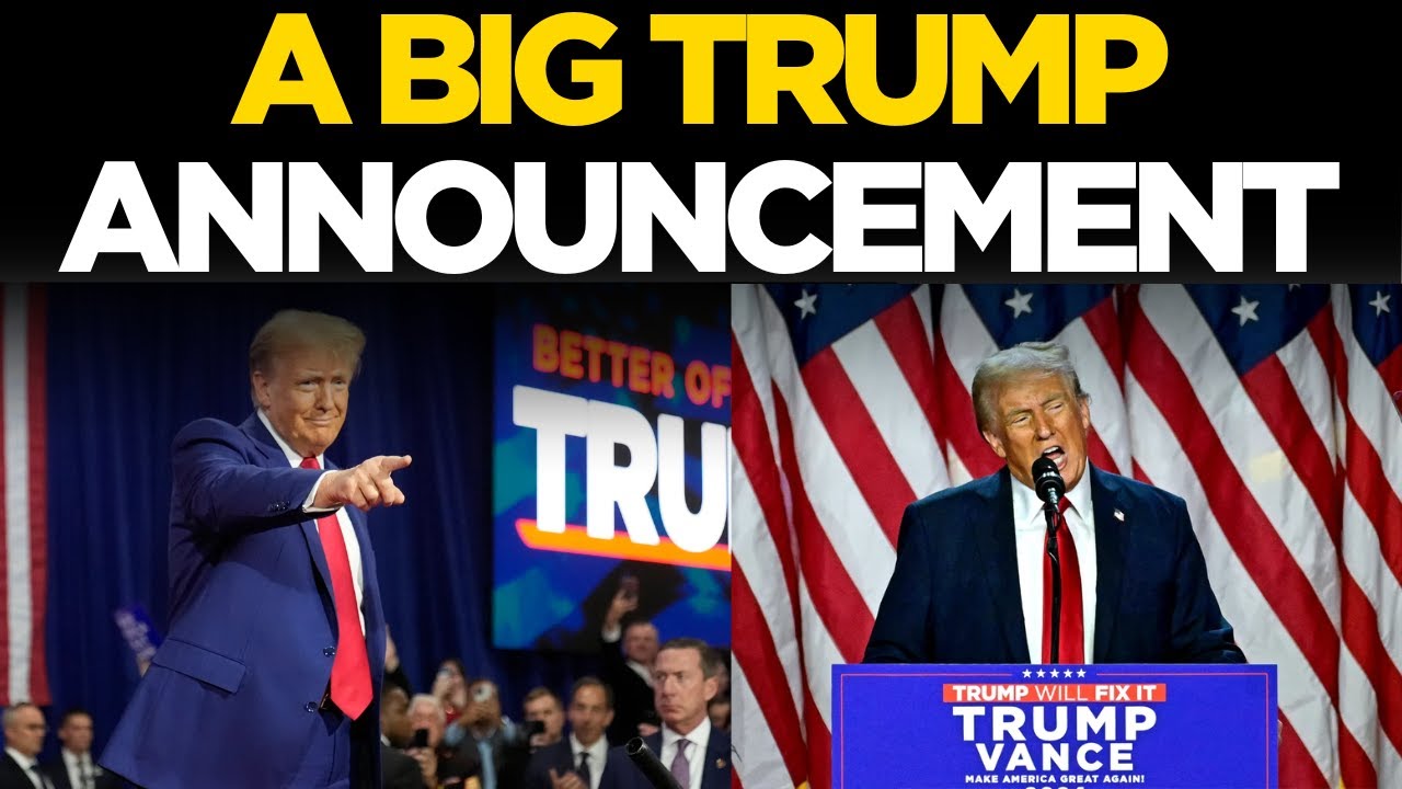 Trump Speech LIVE | Trump Mega Announcement 2024 LIVE | Trump Cabinet | Trump News LIVE |