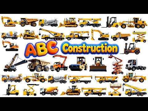 The A to Z of Construction Vehicles + More Nursery Rhymes & Kids Songs - Melody Kids Tv