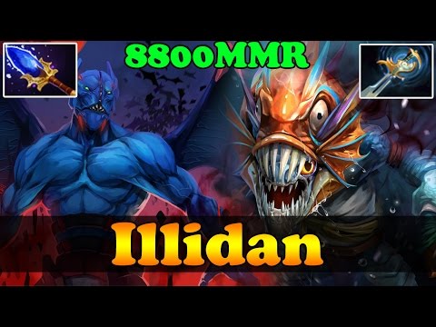 Illidan 8800 MMR Night Stalker and Slark - Ranked Gameplay - Dota 2