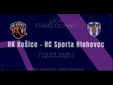 HK Košice vs. HC Sporta Hlohovec, Starší dorast 22.03.2025 / Celý zápas /