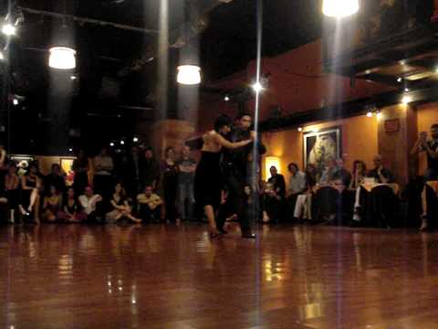  Corina Herrera  and  Octavio Fernandez  are  dancing  to  the  vals  "  Viejo Portón  "