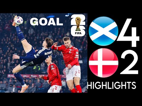 Scotland vs Denmark 4-2 Highlights & All Goals scott mctominay & Kenny McLean & Kieran Tierney Goals