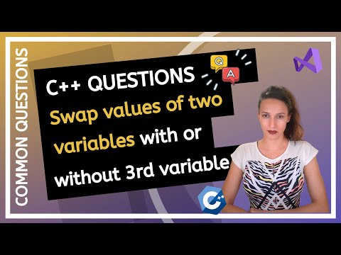 How to swap values of two variables with or without a third variable