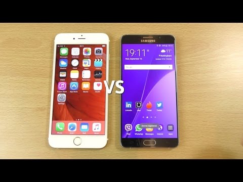 iPhone 6+ iOS 9 Official VS Galaxy Note 5  - Speed Test!