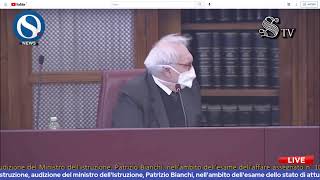 PNRR Istruzione, audizione del ministro dell'Istruzione, Patrizio Bianchi